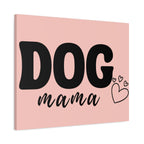 Dog Mama Pink Canvas Wall Art — Heart Pet Mom Decor
