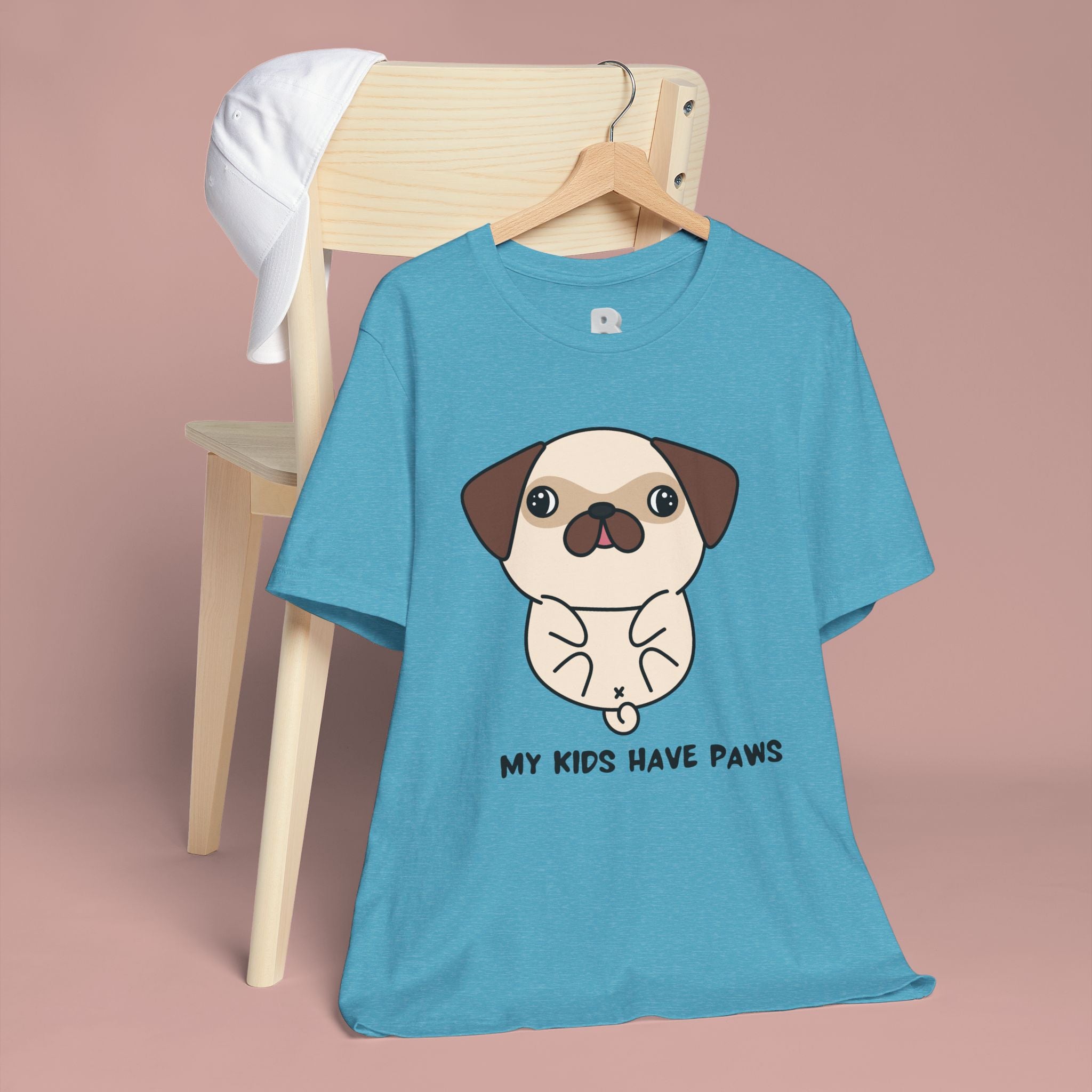 Pug 'My Kids Have Paws' T-Shirt
