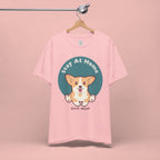 Stay At Home Dog Mom T-Shirt — Cute Corgi Graphic Tee