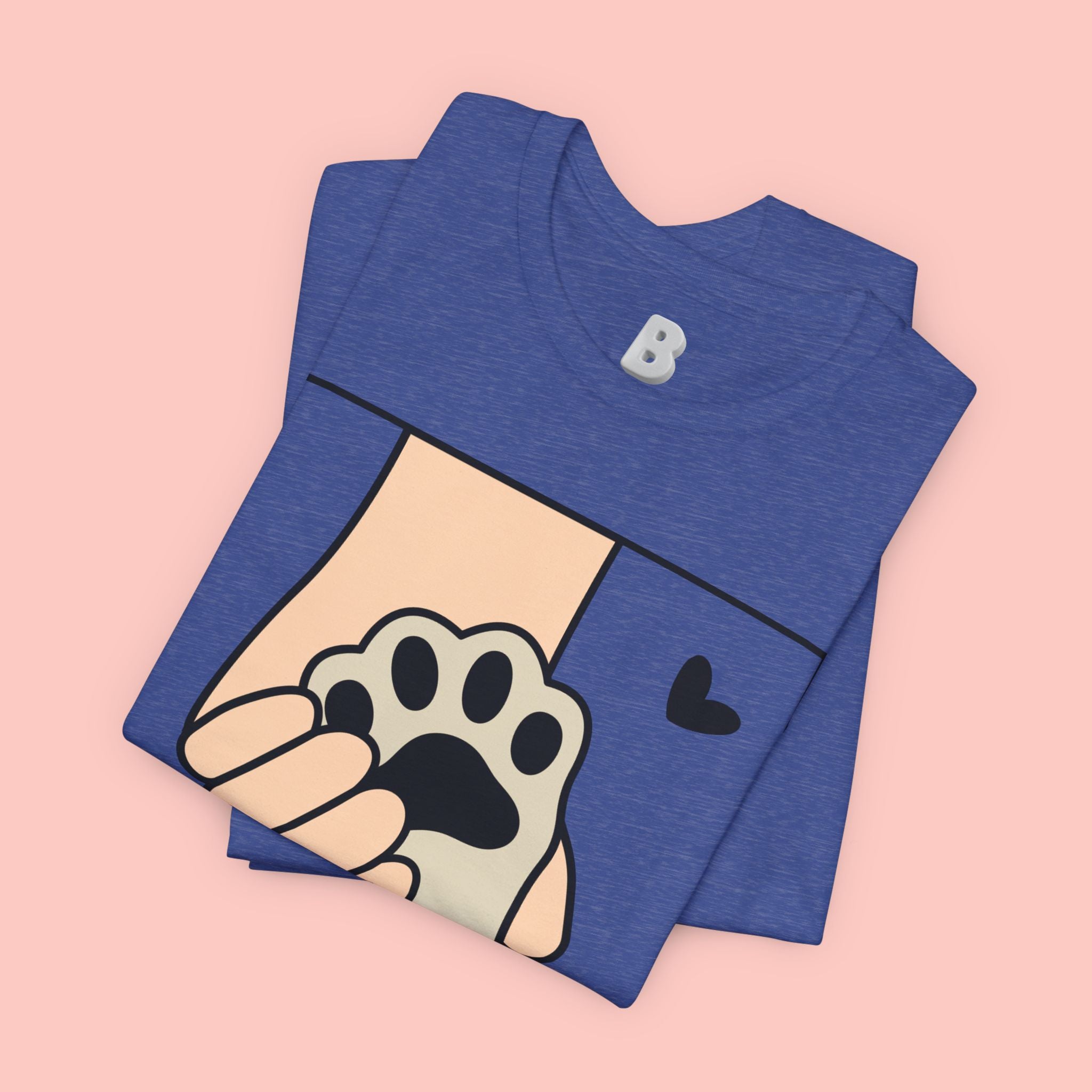 Dog Mom T-Shirt — "Love Your Dog Like a Mom" Paw Print Graphic