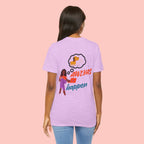 T‑Shirt — "Always Happen" Graphic Tee with Woman & Thought Bubble