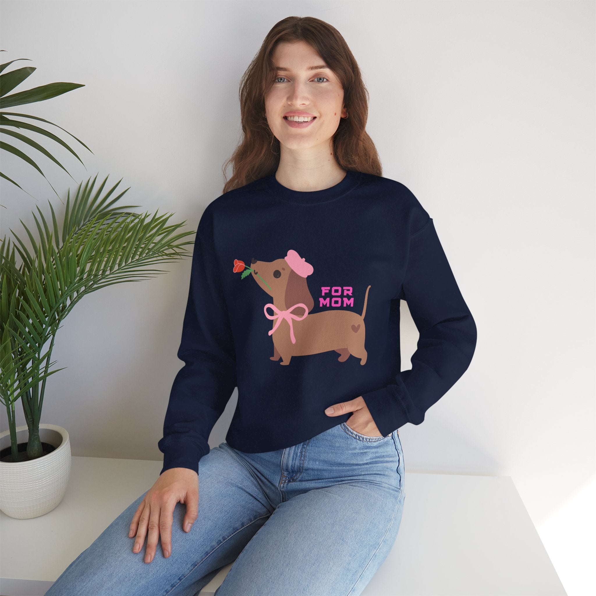 Dachshund 'For Mom' Crewneck Sweatshirt – Cute Dog Mom Gift