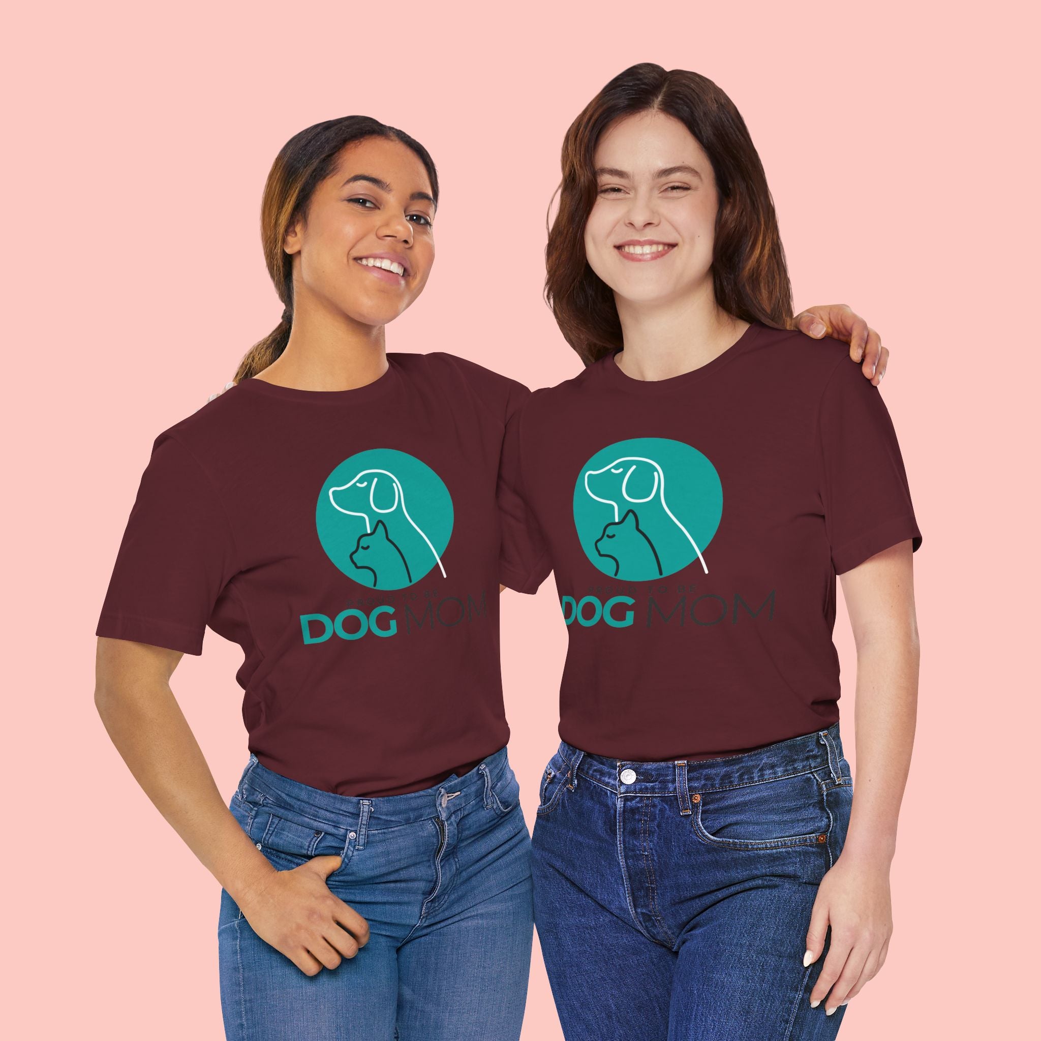 Dog Mom T-Shirt – "Proud to Be Dog Mom" Graphic Tee