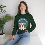 Stay At Home Dog Mom Crewneck Sweatshirt — Cute Corgi Graphic Sweatshirt
