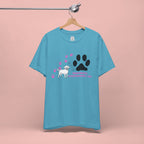 Dog Pawprint T-Shirt — "Pawprints Everywhere I Go" Cute Pet Lover Tee