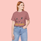 Dog Mama Graphic Tee — Cute Paw Print Dog Face T-Shirt for Dog Lovers