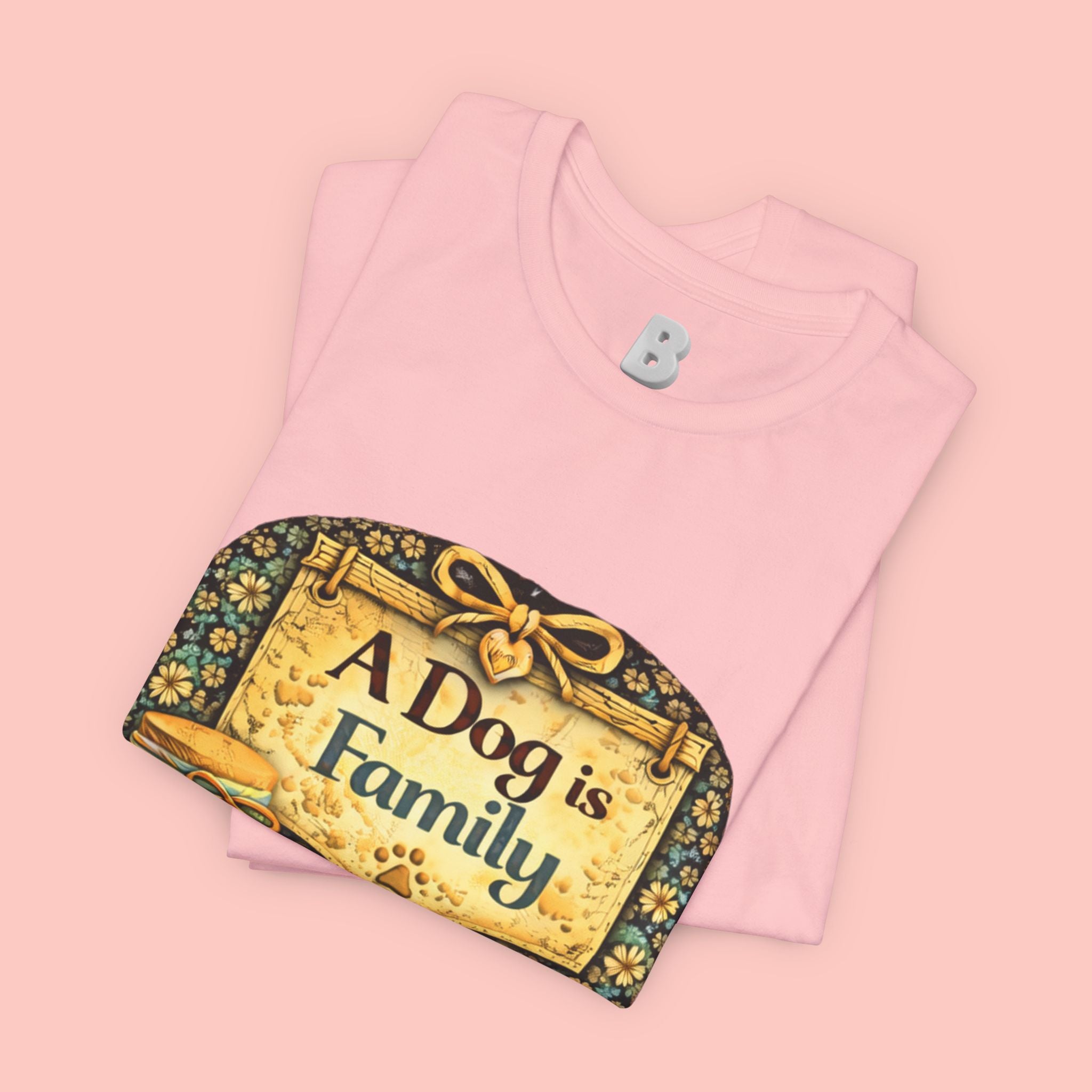 A Dog Is Family T-Shirt - Vintage Pet Lover Tee