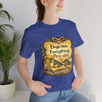 Dog Lover T‑Shirt – "Dogs Make Everything Paw‑sible" Vintage Pet Rescue Tee