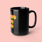 Proud Dog Mom Mug — 15oz Black Ceramic Coffee Cup
