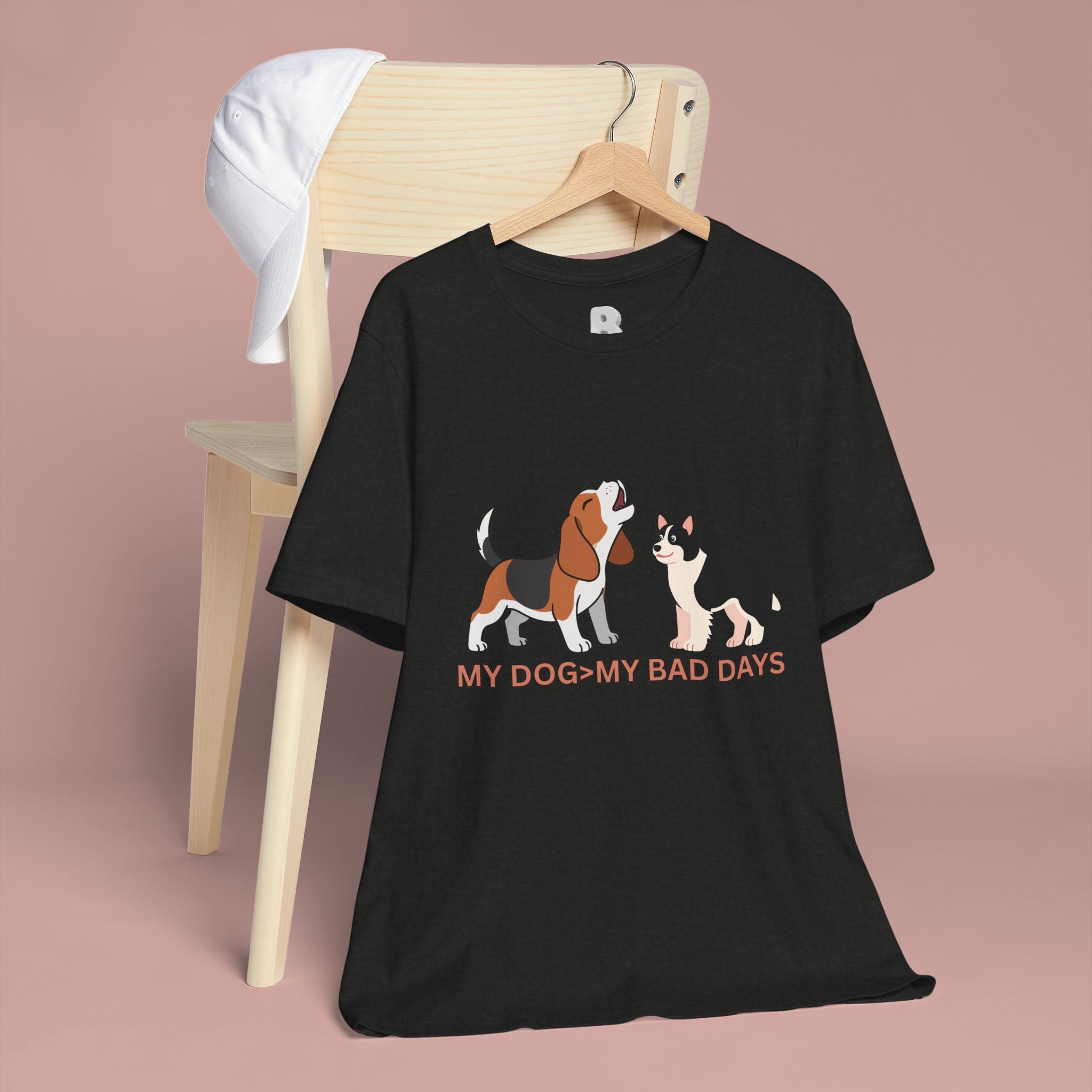 My Dog > My Bad Days T‑Shirt — Cute Beagle & Corgi Graphic Tee for Dog Lovers