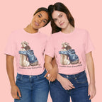 Cuddles Over Everything Tee — Boy Hugging Dog Animal Lover T-Shirt