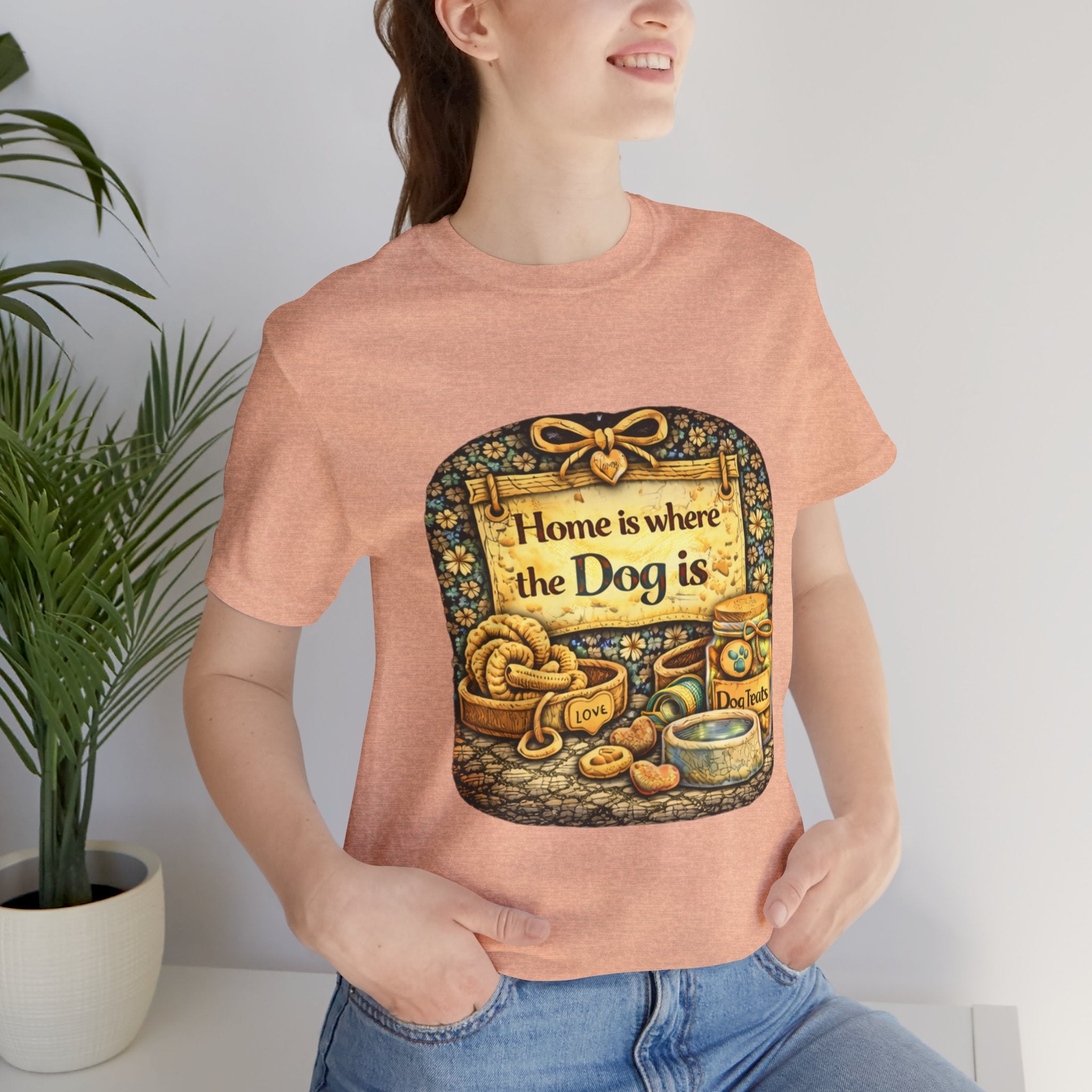 Home Is Where the Dog Is T-Shirt — Cozy Vintage Dog Lover Tee