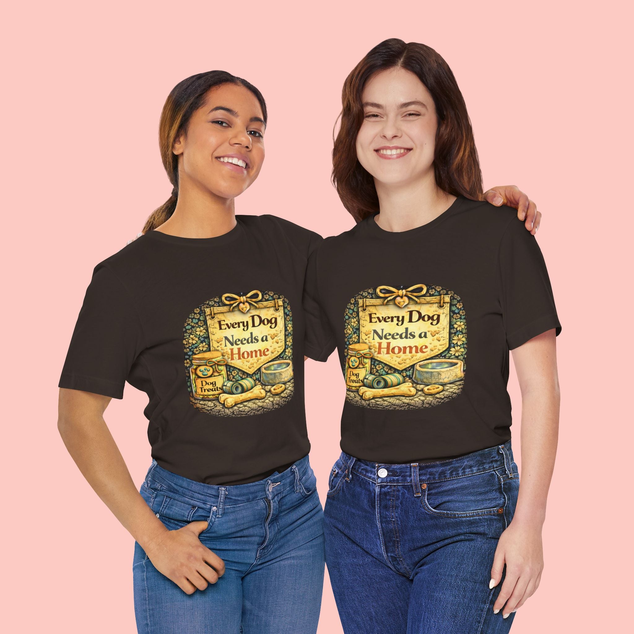 Dog Rescue Tee — "Every Dog Needs a Home" Shelter Support T-Shirt