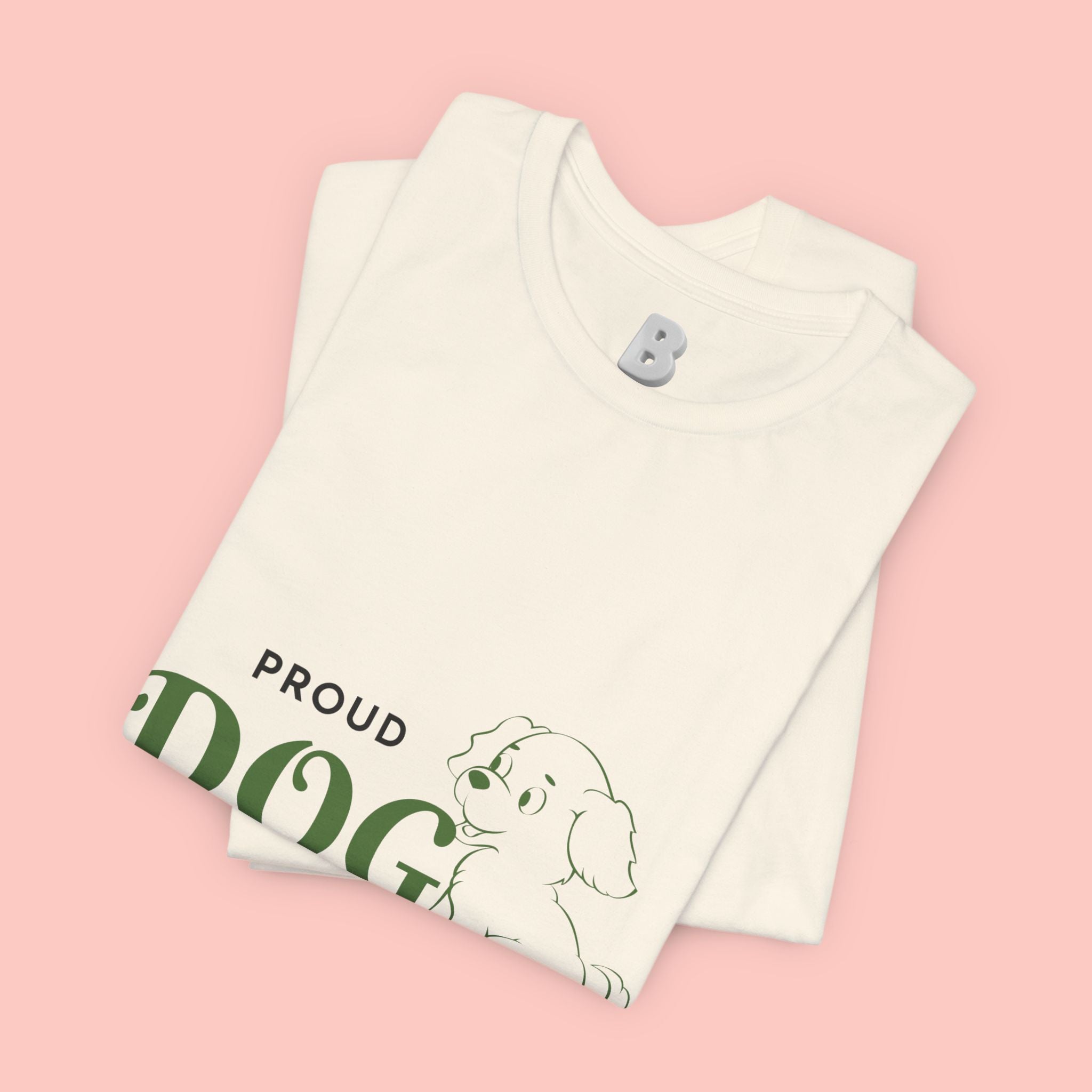 Proud Dog Mom T-Shirt – Cute Paw Print & Puppy Graphic Tee