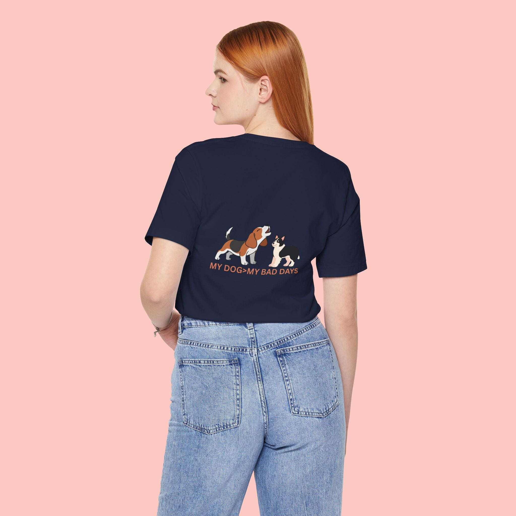 My Dog, My Bad Days T-Shirt — Cute Beagle & Husky Rescue Tee for Dog Lovers