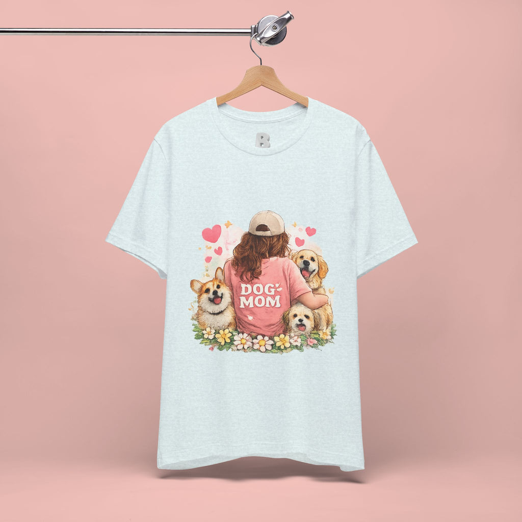Dog Mom T-Shirt - Cute Woman with Dogs Graphic Tee