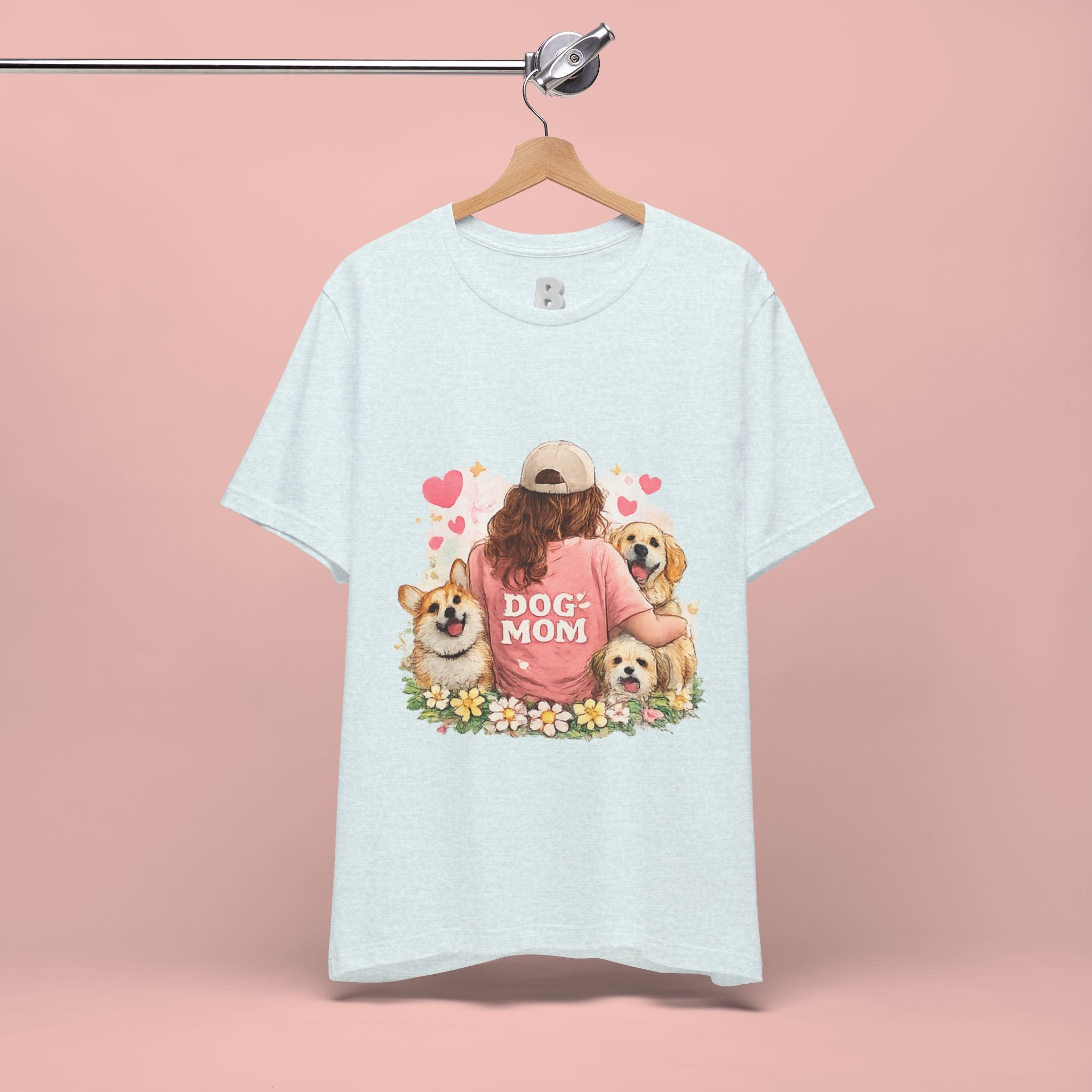 Dog Mom T-Shirt - Cute Woman with Dogs Graphic Tee