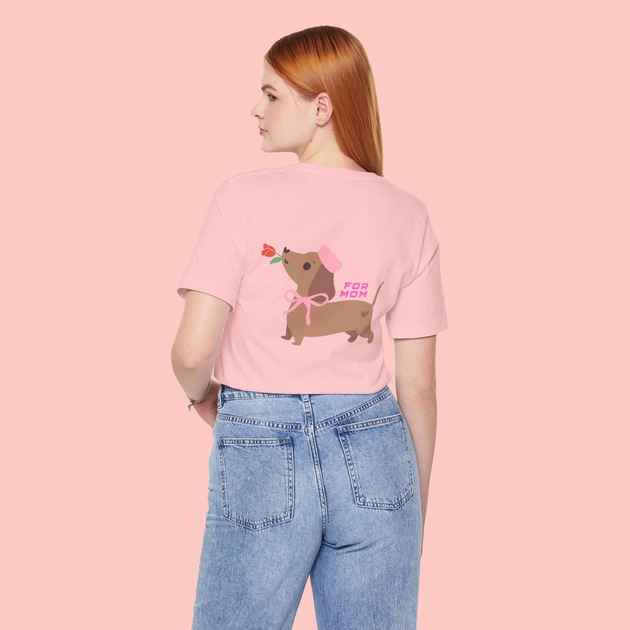 Dachshund Mother's Day Tee — 'For Mom' Cute Dog Graphic Shirt