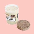 Dog Lover Scented Candle — "Loved By Bones" 11oz Glass Candle