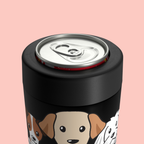 Dog Lovers Can Holder – 'United By Bones' Cute Puppy Drink Cooler