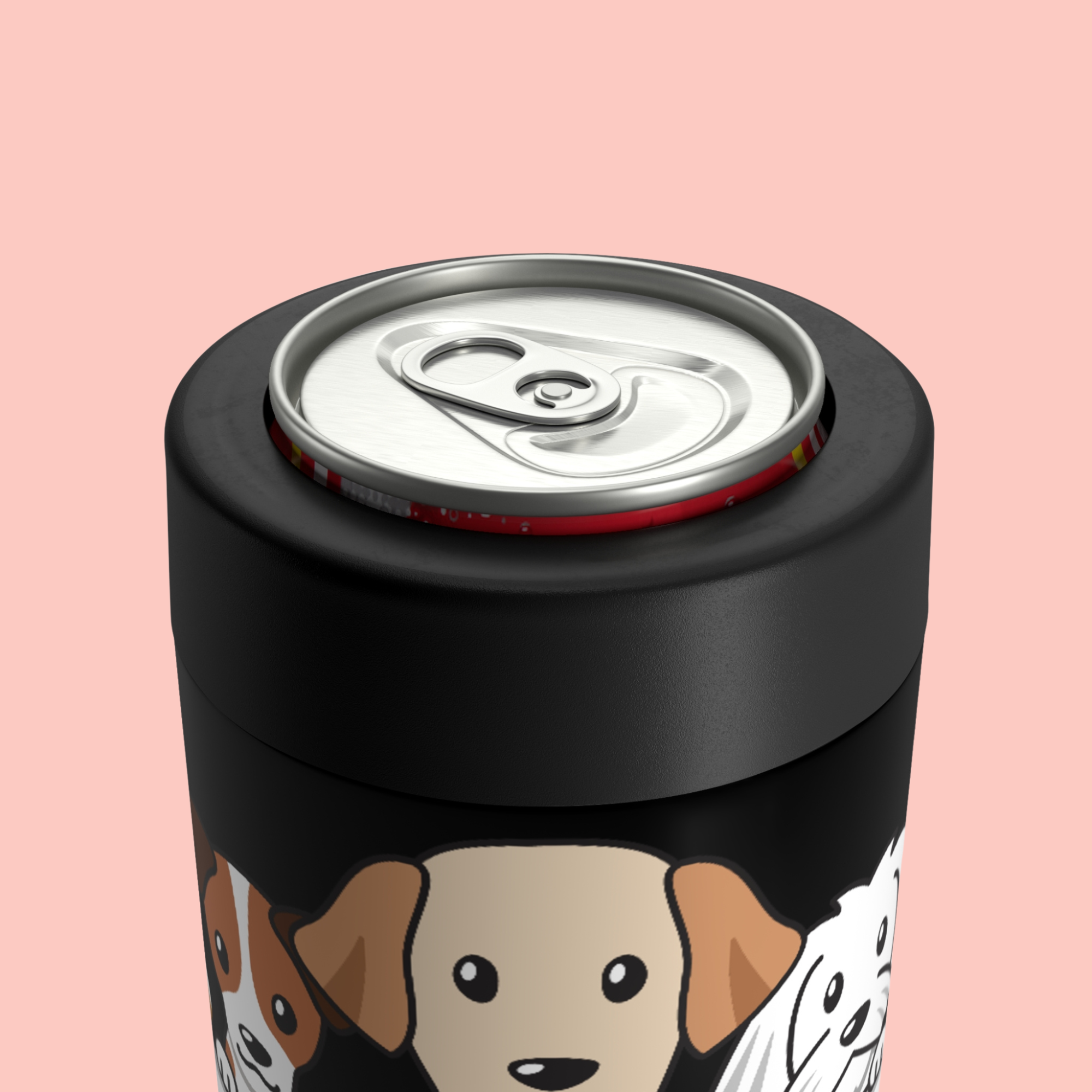 Dog Lovers Can Holder – 'United By Bones' Cute Puppy Drink Cooler