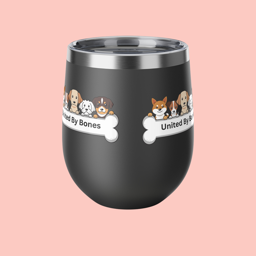 United By Bones Dog Lovers 12oz Insulated Copper Tumbler