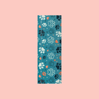 Paw Print Gift Wrapping Paper Roll — Teal Paw Pattern Wrapping Paper for Pet Lovers