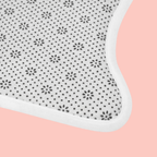 Heart Pattern Pet Feeding Mat — Cute Paw-Print Hearts Placemat for Dogs & Cats
