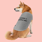 Pet Tank Top – "Sunday = Cuddle Day" Cozy Dog & Cat Tee