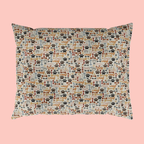Paw Prints & Bones Pet Bed — Cozy Dog & Cat Cushion
