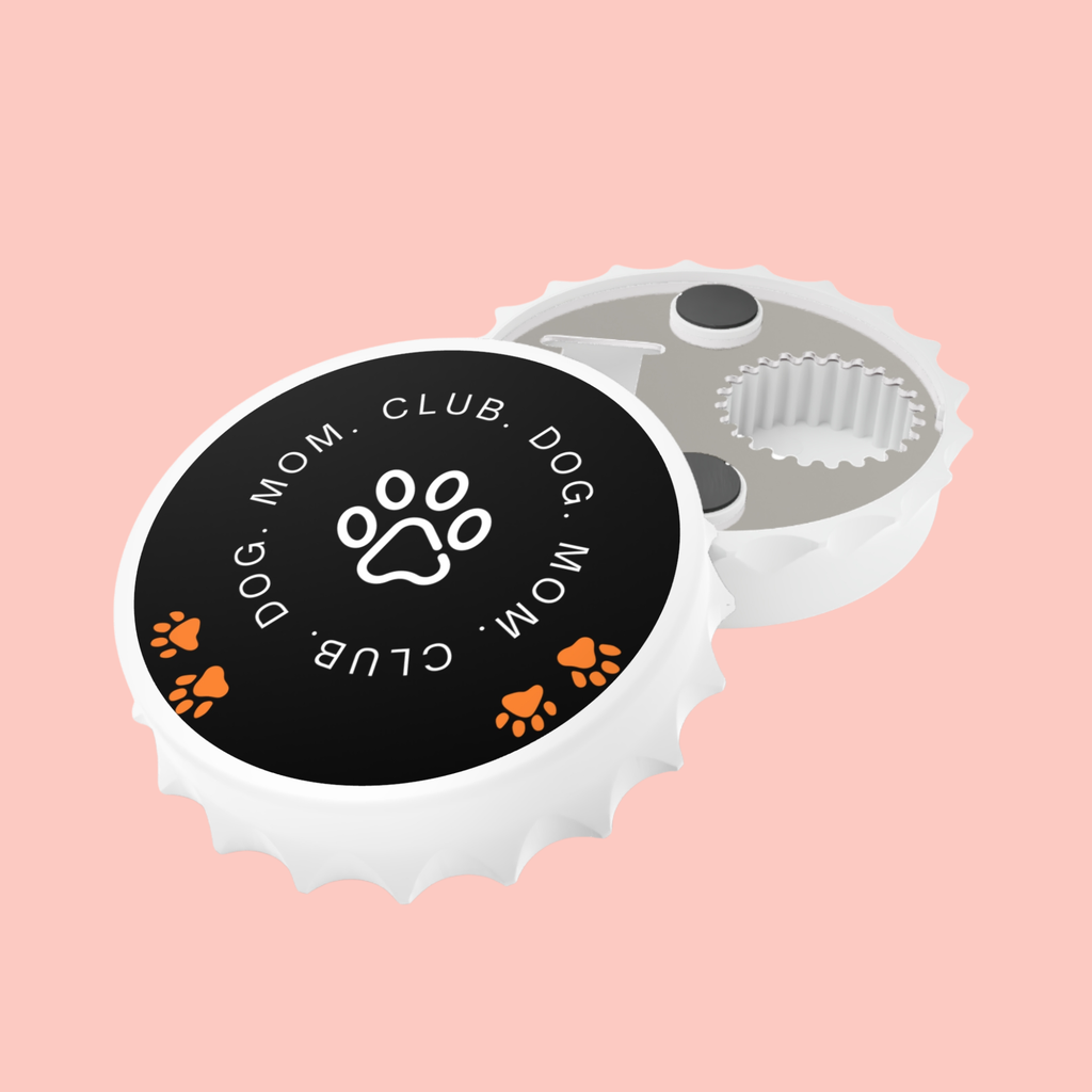 Dog Mom Club Bottle Opener — Paw Print Keychain Beer Opener