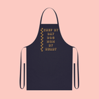 Dog Mom Apron – “Chef by Day, Dog Mom by Heart” Cotton Kitchen Apron