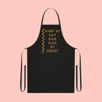 Dog Mom Apron – “Chef by Day, Dog Mom by Heart” Cotton Kitchen Apron