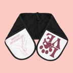 Love Paw Oven Mitts - Double-Sided Heat-Resistant Pot Holder for Pet Lovers