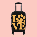Pet Lover "LOVE" Paw Print Suitcase — Carry-On Luggage for Dog & Cat Owners