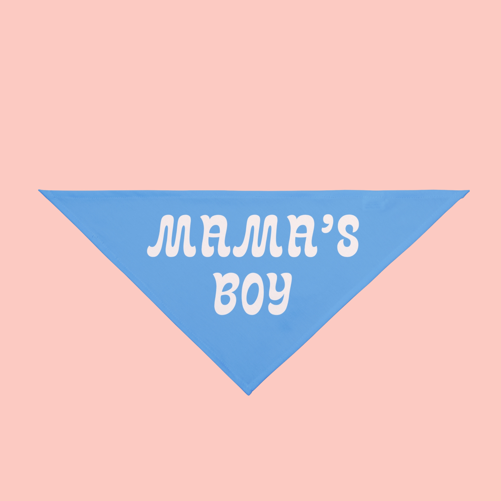 Mama's Boy Pet Bandana – Blue Dog/Cat Bandana for Mother's Day & Everyday