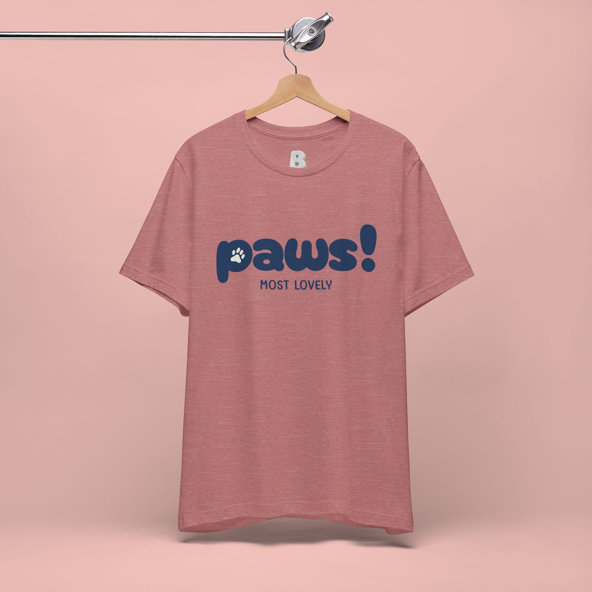 Paws! Cute Paw Print Tee — "Most Lovely" Graphic T-Shirt for Dog & Cat Lovers
