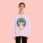 Stay At Home Dog Mom Crewneck Sweatshirt — Cute Corgi Graphic Sweatshirt