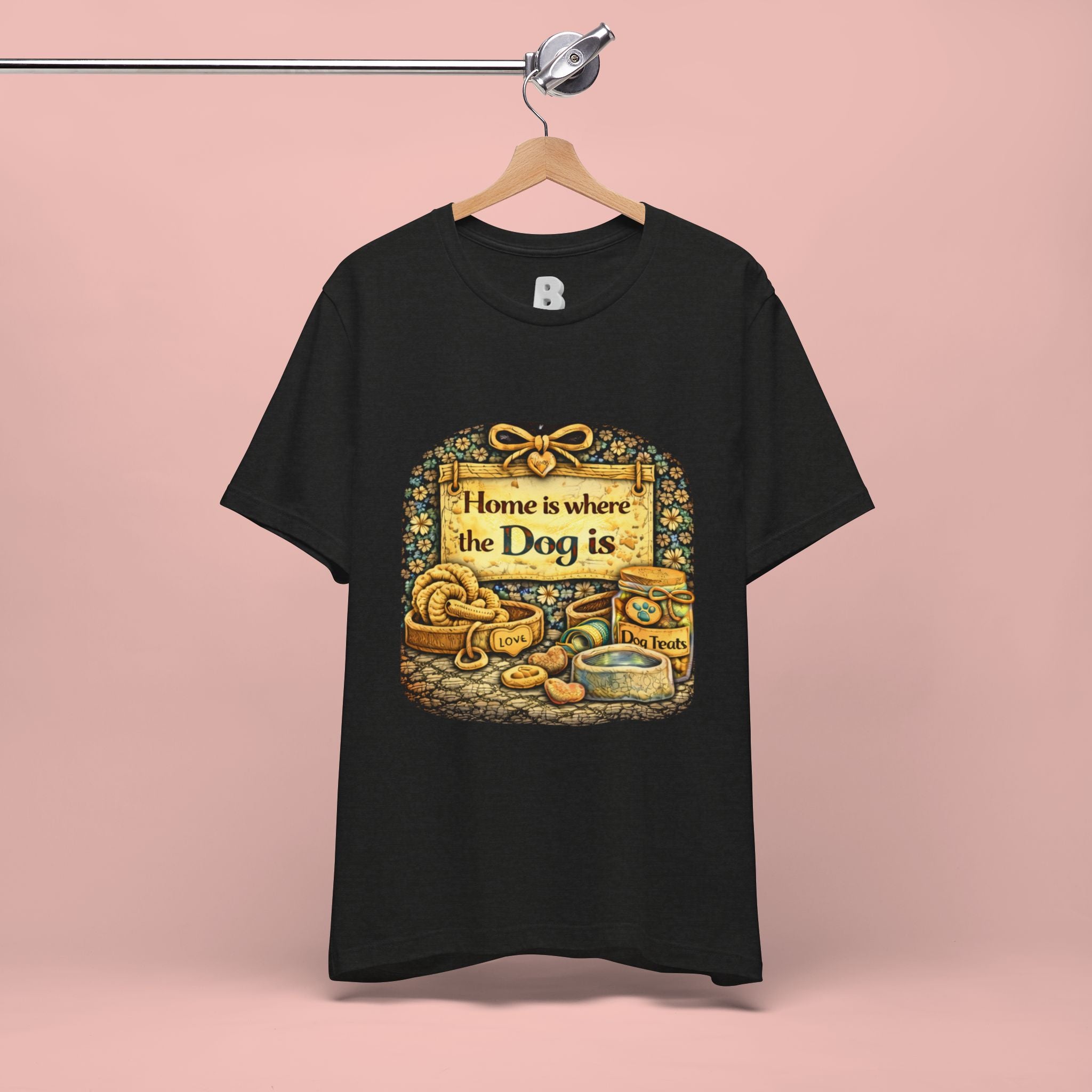 Home Is Where the Dog Is T-Shirt — Cozy Vintage Dog Lover Tee