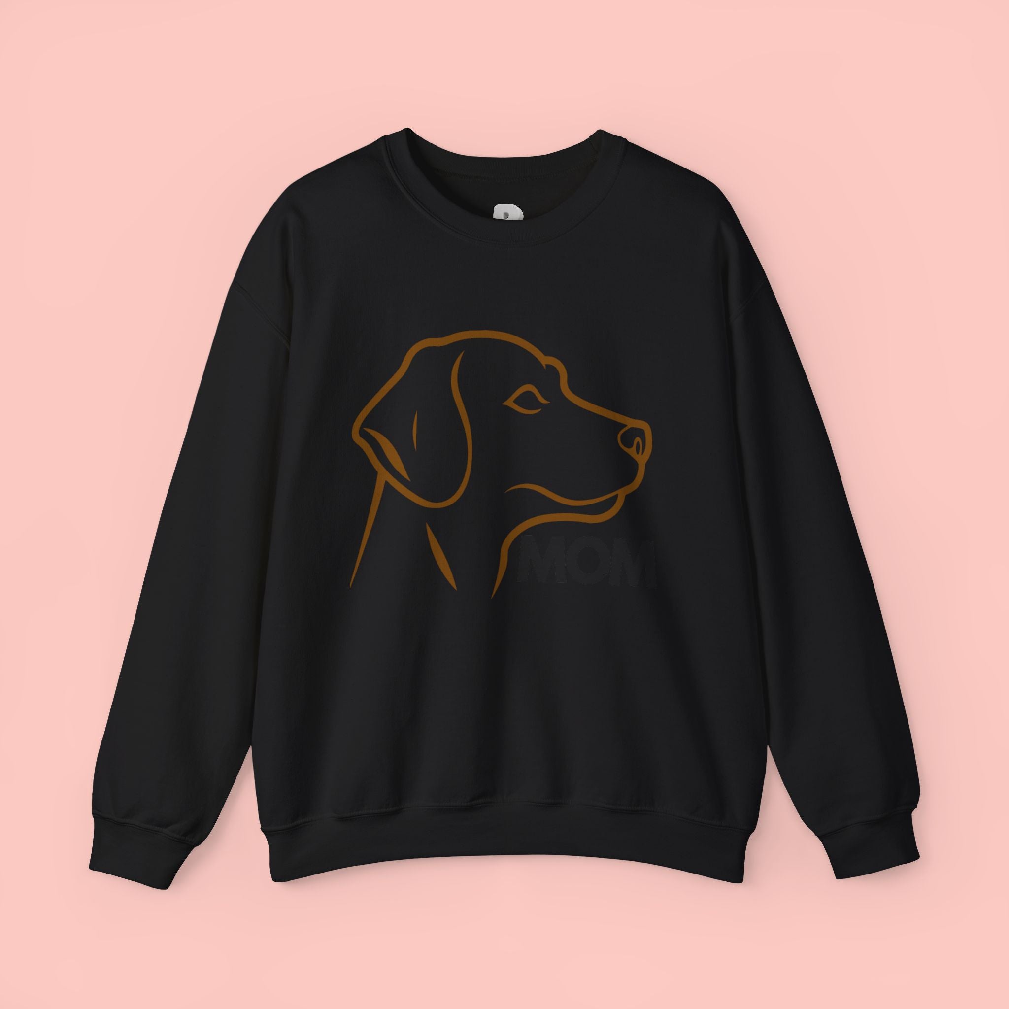 Dog Mom Crewneck Sweatshirt – Minimalist Labrador Outline