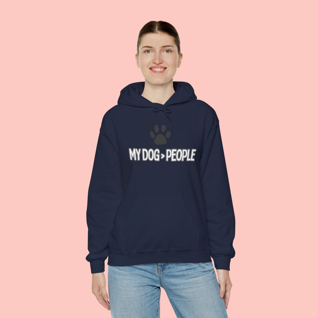My Dog People Hoodie — Paw Print Graphic Dog Lover Sweatshirt