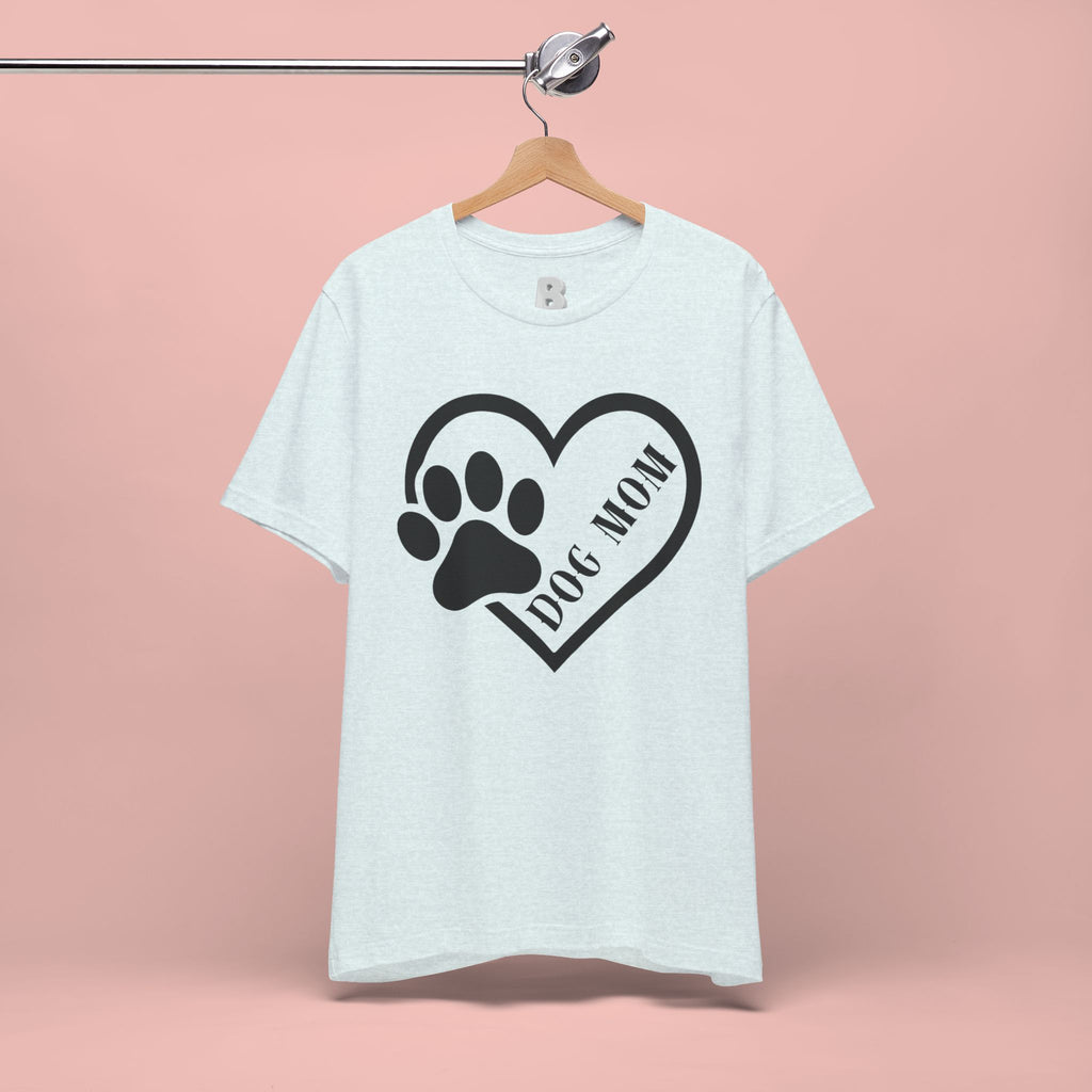 Dog Mom Heart Paw T-Shirt