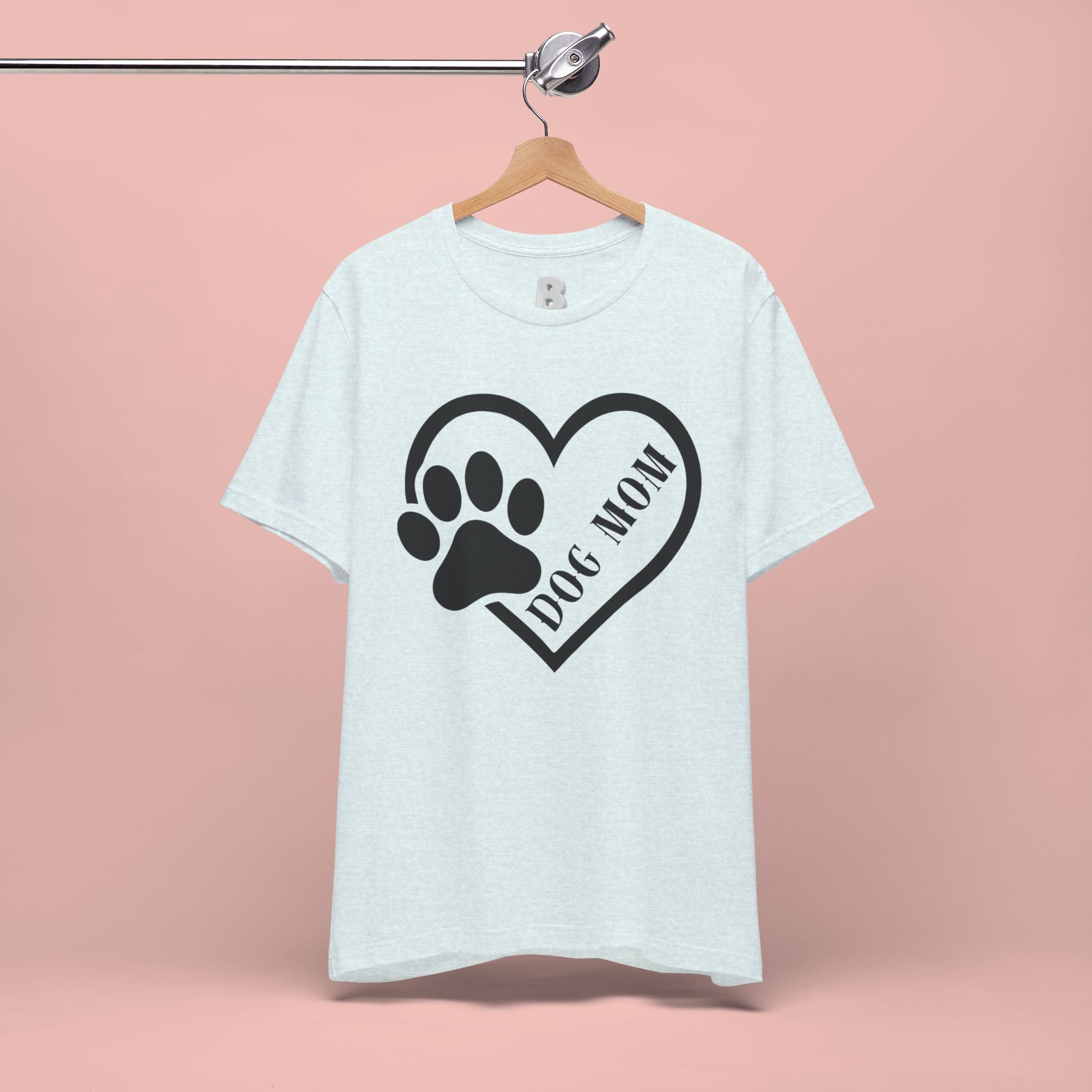 Dog Mom Heart Paw T-Shirt