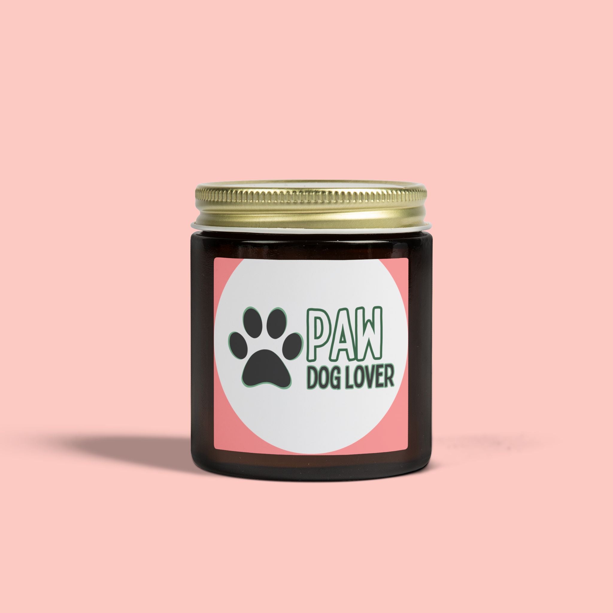 Dog Lover Paw Scented Candle — Coconut Apricot Wax (4oz & 9oz)