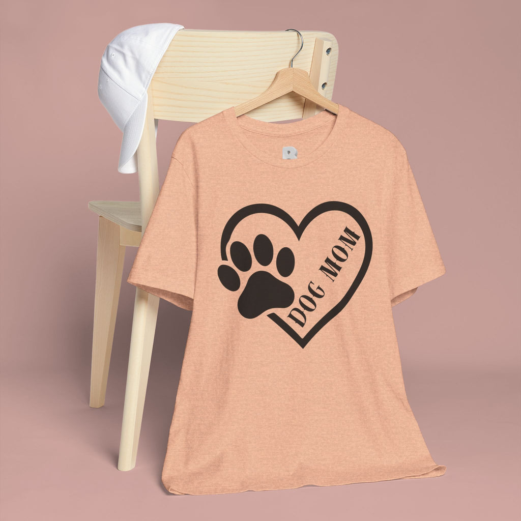 Dog Mom Heart Paw T-Shirt