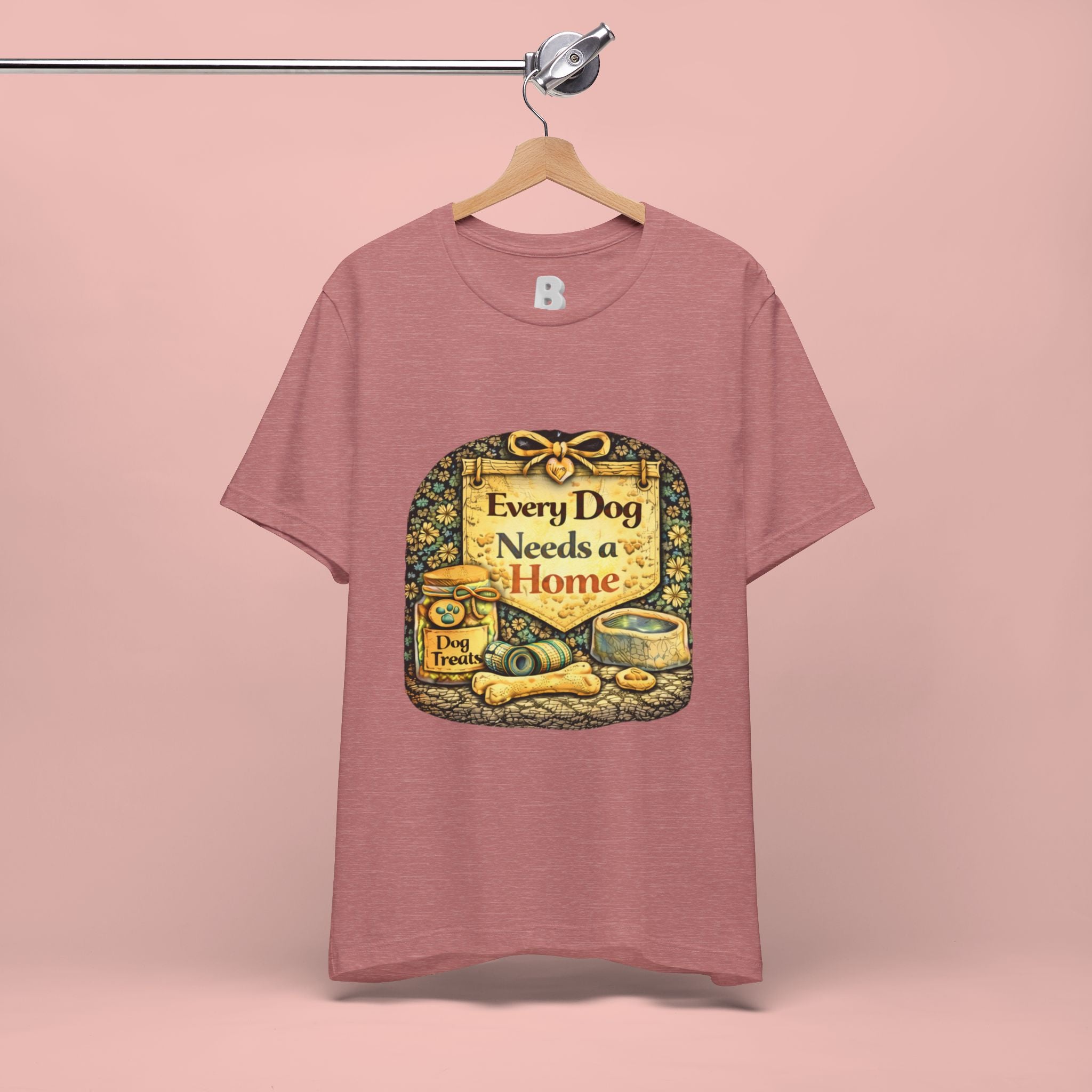 Dog Rescue Tee — "Every Dog Needs a Home" Shelter Support T-Shirt