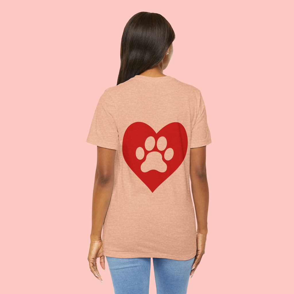 Pet Lover Heart Paw T-Shirt