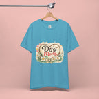 Dog Mom T-Shirt – Floral Paw Heart Graphic Tee