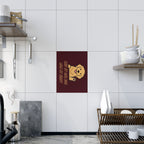 Ceramic Photo Tile — "Chef by Day, Dog Mom by Heart" Cute Golden Retriever Gift
