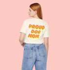 Proud Dog Mom T-Shirt — Bold Retro Text Tee for Dog Lovers